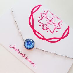 Picture of Stirnchakra-Mandala - Armkettchen aus Edelstahl