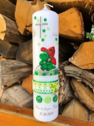 Picture of Handverzierte Taufkerze