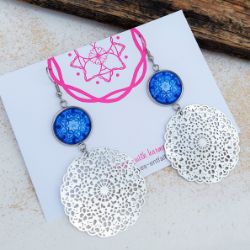 Bild von GoodVibes - Ohrhänger aus Edelstahl mit Anhänger Rosa