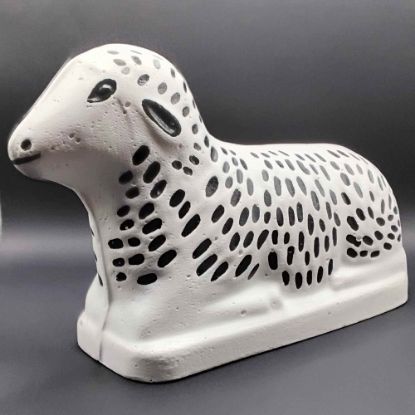 Picture of Osterlamm aus Gips (bemalt)