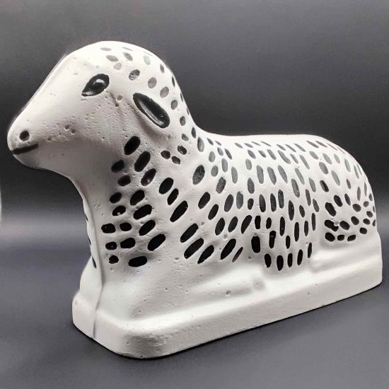 Picture of Osterlamm aus Gips (bemalt)