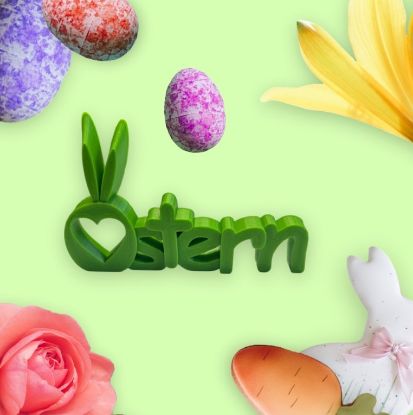 Bild von Schriftzug "Ostern"
