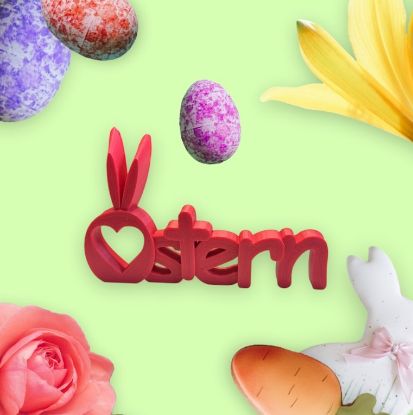 Bild von Schriftzug "Ostern"