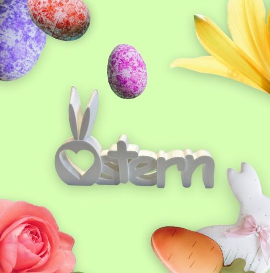 Bild von Schriftzug "Ostern"