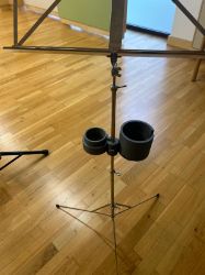 Bild von Mundstückhalter für 4 Mundstücke, 1 Schalldämpfer und Getränkehalter