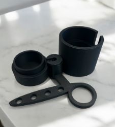 Bild von Mundstückhalter für 4 Mundstücke, 1 Schalldämpfer und Getränkehalter