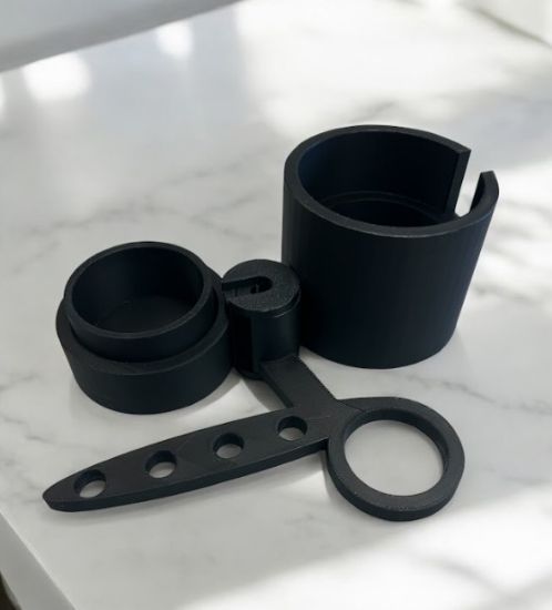 Bild von Mundstückhalter für 4 Mundstücke, 1 Schalldämpfer und Getränkehalter