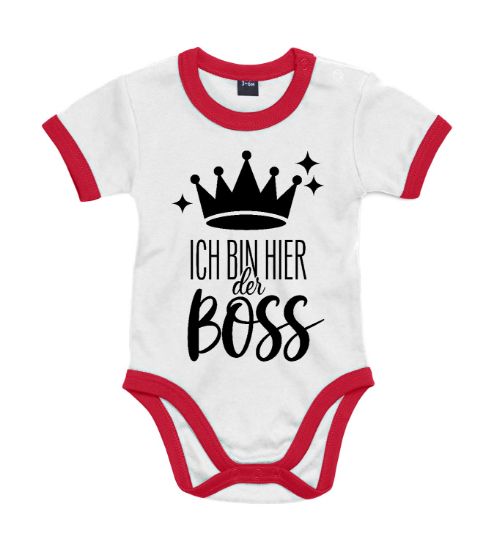 Bild von Frecher Babybody „Ich bin hier der Boss“