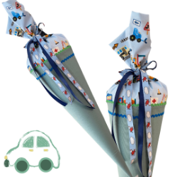 Bild von Personalisierbare Schultüte – Autos