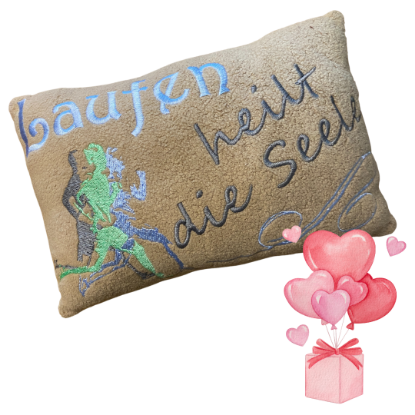 Bild von Laufen heilt die Seele – Motivkissen