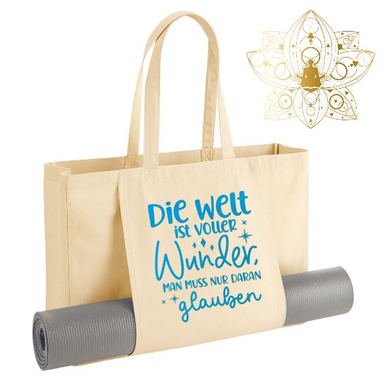 Bild von Motivations-Yogatasche aus Bio-Baumwolle