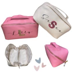 Bild von Personalisierte Kosmetiktasche – edle Kosmetiktasche in Lederoptik ✨