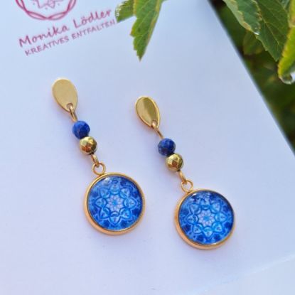 Bild von GoodVibes - Ohrstecker goldfarbig mit Perlen