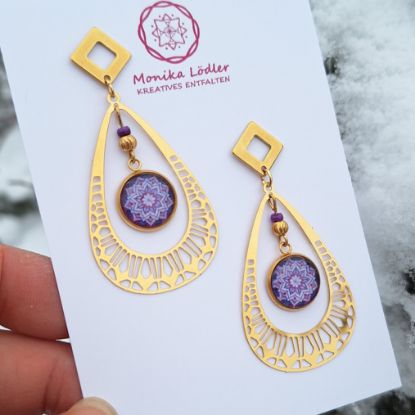 Bild von Mandala der Wahrhaftigkeit - Ohrstecker NINA